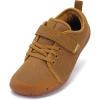 imageWHITIN LittleBig Kid Barefoot Shoes  BoysGirls Laceup Minimalist Sneakers  Wide Toe Box  Natural Flexible FitW8k6  Brown Multi