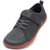 imageWHITIN LittleBig Kid Barefoot Shoes  BoysGirls Laceup Minimalist Sneakers  Wide Toe Box  Natural Flexible FitW8k6  Grey Gum
