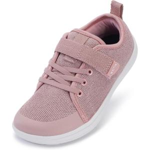 imageWHITIN LittleBig Kid Barefoot Shoes  BoysGirls Laceup Minimalist Sneakers  Wide Toe Box  Natural Flexible FitW8k6  Rose