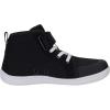 imageWHITIN GirlsBoys Barefoot Shoes High Top Sneakers Kids Wide Toe Box Size 5 Big Minimalist Zero Drop Sports Tennis Running Jogging Skate Athletic Black White 37