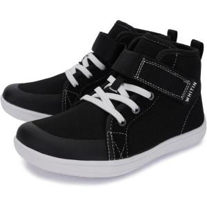 imageWHITIN KidsToddler Wide Barefoot Shoes  GirlsBoys Classic High Top Sneakers  Wide Foot Freedom  Natural GrowthW8k21  Classic Black White