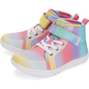 imageWHITIN KidsToddler Wide Barefoot Shoes  GirlsBoys Classic High Top Sneakers  Wide Foot Freedom  Natural GrowthW8k21  Purple Multi