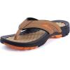 imageWHITIN Mens Flip Flops  Outdoor Thong Sandals  Arch Support  Slip ResistantMesh Brown