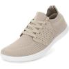 imageWHITIN Mens Wide Minimalist Barefoot Sneakers  Zero Drop  Midfoot StabilityW85 Taupe