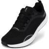 imageWHITIN Mens Zero Drop Running Shoes  Wide Toe BoxBlack White