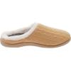 imageWHITIN Women Cozy Fuzzy Knitted Slipper Warm Slip On House Bedroom Shoes with Orthotic Arch Support Size 9 Plantar Fasciitis Ladies Clogs Yellow 40