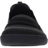 imageWHITIN Womens Round Toe Slip On Penny Loafers  Wide Width Barefoot Flats with Breathable KnitBlack