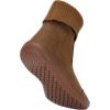imageWHITIN Womens Wide Barefoot Ankle Boots  Minimalist Chelsea Styles  Zero Drop  Stacked Socklike CuffsW821  Light Brown
