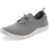 imageWHITIN Amphibious Water Shoes MenWomen  Versatility Aqua Socks  LowProfile SliponZ21  Light Grey