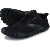 imageWHITIN Mens Minimalist Trail Running Shoes  Wide Toe Box  Optimal BarefootFeelW20 All Black