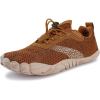 imageWHITIN Mens Minimalist Trail Running Shoes  Wide Toe Box  Optimal BarefootFeelW20 Brown Beige