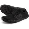 imageWHITIN Mens Wide Toe Box Barefoot ampamp Minimalist Shoe  Zero Drop SoleCarbon Black
