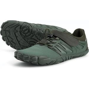 imageWHITIN Mens Minimalist Trail Runner  Wide Toe Box  Barefoot InspiredArmy Green