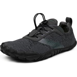 imageWHITIN Mens Minimalist Trail Running Shoes  Wide Toe Box  Optimal BarefootFeelW20 Dark Grey