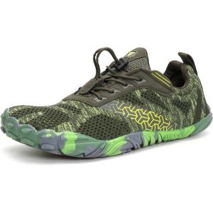 imageWHITIN Mens Minimalist Trail Running Shoes  Wide Toe Box  Optimal BarefootFeelW20 Green