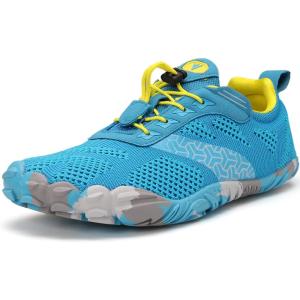 imageWHITIN Mens Minimalist Trail Running Shoes  Wide Toe Box  Optimal BarefootFeelW20 Light Blue