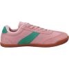imageWHITIN Wide Barefoot Sneakers for Women  Brogue Toe Cap Style  SuedeKnit HybridPink Gum