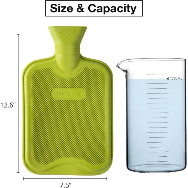 HomeTop Premium Classic Rubber Hot Water Bottle 