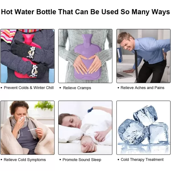 HomeTop Premium Classic Rubber Hot Water Bottle 