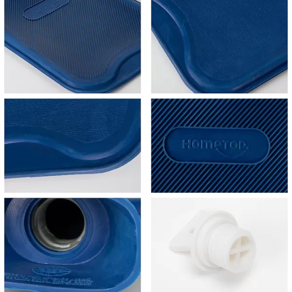 HomeTop Premium Classic Rubber Hot Water Bottle 
