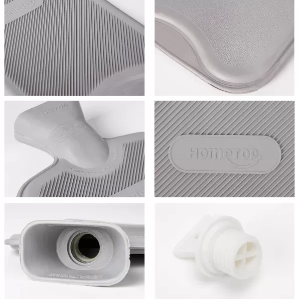 HomeTop Premium Classic Rubber Hot Water Bottle 