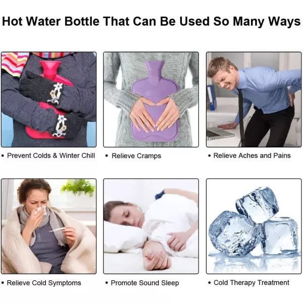 HomeTop Premium Classic Rubber Hot Water Bottle 
