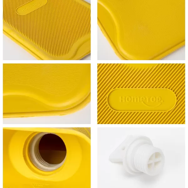 HomeTop Premium Classic Rubber Hot Water Bottle 