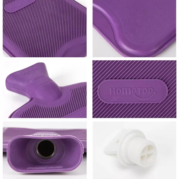 HomeTop Premium Classic Rubber Hot Water Bottle 