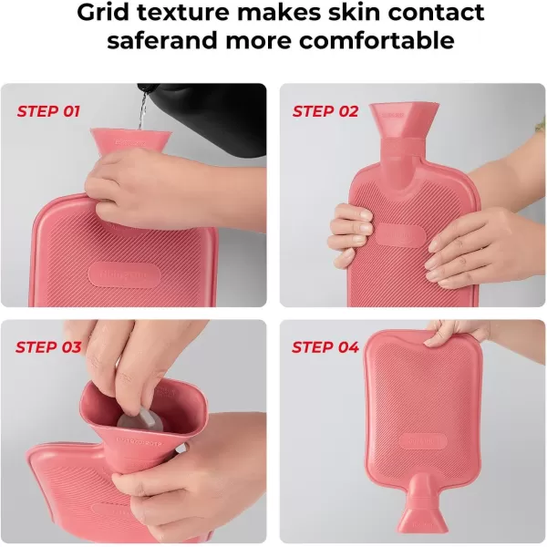 HomeTop Premium Classic Rubber Hot Water Bottle 