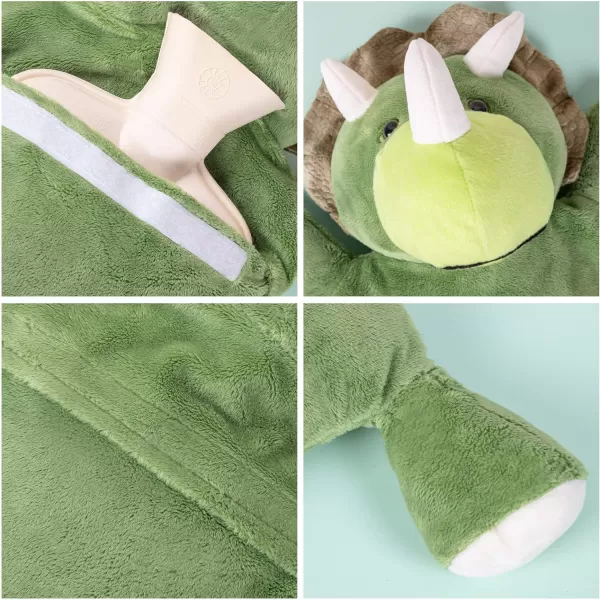 HomeTop Premium Classic Rubber Hot and Cold Water Bottle with Cute Stuffed Fox Cover 