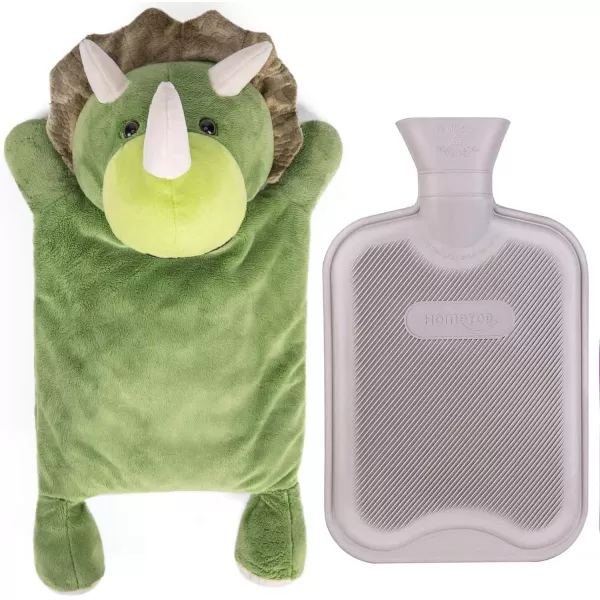 HomeTop Premium Classic Rubber Hot and Cold Water Bottle with Cute Stuffed Fox Cover 