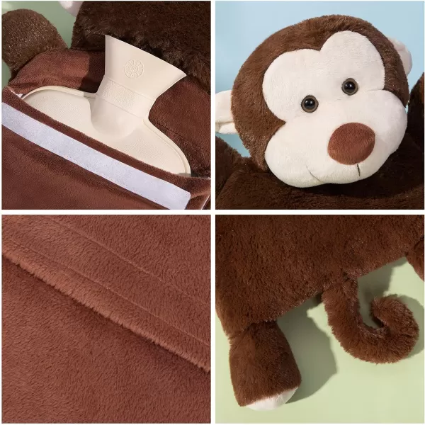 HomeTop Premium Classic Rubber Hot and Cold Water Bottle with Cute Stuffed Fox Cover 