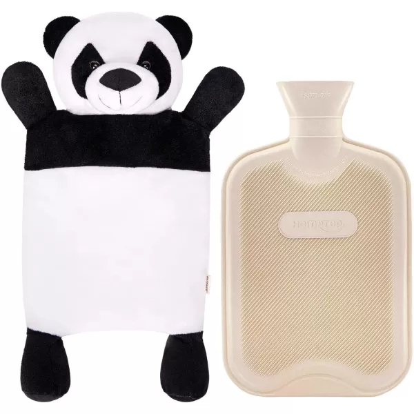 HomeTop Premium Classic Rubber Hot and Cold Water Bottle with Cute Stuffed Fox Cover 