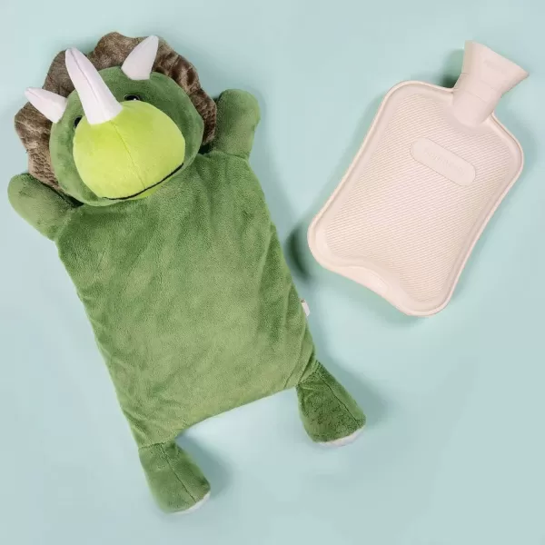 HomeTop Premium Classic Rubber Hot and Cold Water Bottle with Cute Stuffed Fox Cover 
