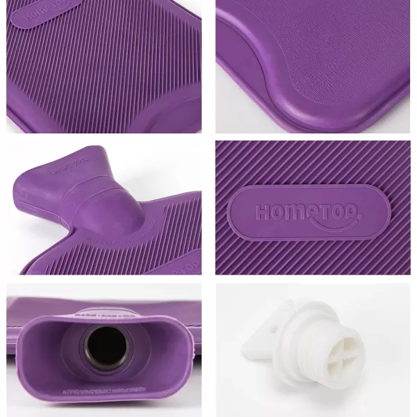 HomeTop Premium Classic Rubber Hot and Cold Water Bottle with Cute Stuffed Fox Cover 