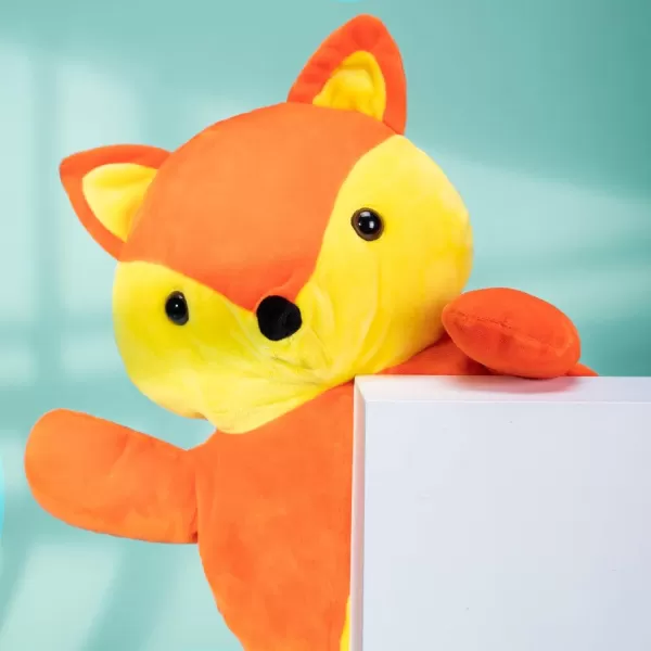 HomeTop Premium Classic Rubber Hot and Cold Water Bottle with Cute Stuffed Fox Cover 