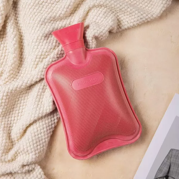 HomeTop Premium Classic Rubber Hot and Cold Water Bottle with Cute Stuffed Fox Cover 
