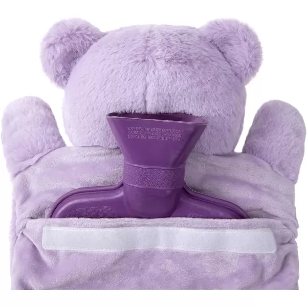 HomeTop Premium Classic Rubber Hot or Cold Water Bottle with Cute Stuffed Animal Cover 