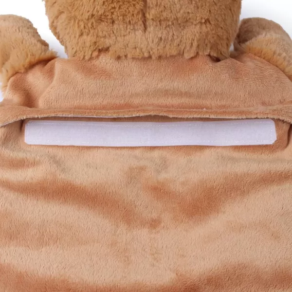 HomeTop Premium Classic Rubber Hot or Cold Water Bottle with Cute Stuffed Animal Cover 