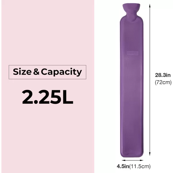 HomeTop Rubber 2.25 Liters Hot Water Bottle, Hot and Cold Therapy