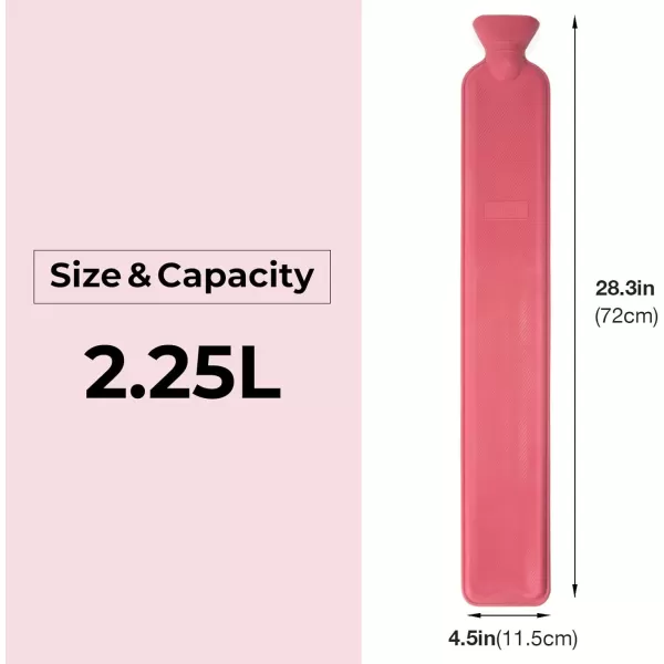HomeTop Rubber 2.25 Liters Hot Water Bottle, Hot and Cold Therapy