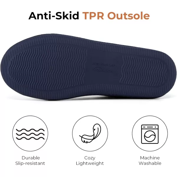 HomeTop Women's Moccasins House Slippers Indoor Outdoor Suede Faux Fur Rubber Sole Memory Foam House Shoes Sizes Breathable Microsuede Soft Home Slippers