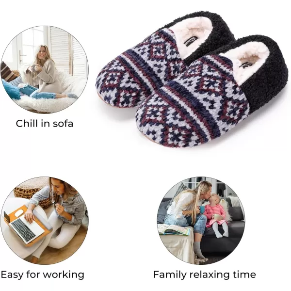 HomeTop Women's Soft Wheat hair Slipper Socks with Tweed Design