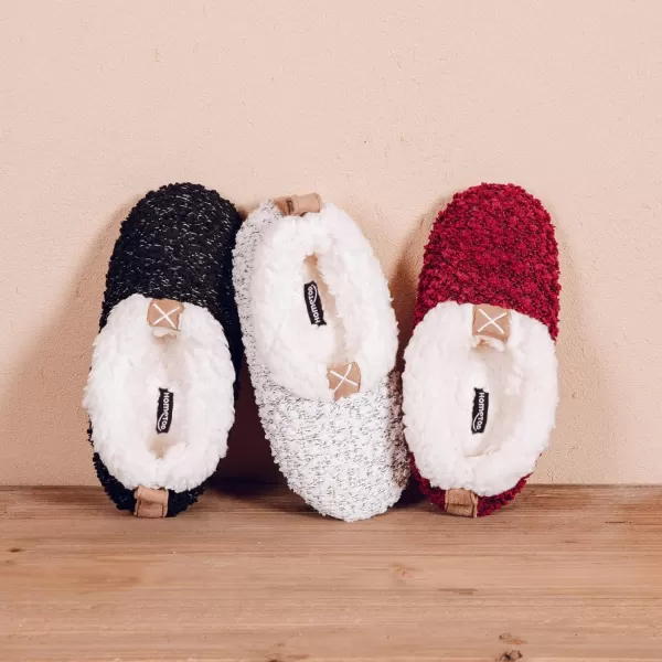 HomeTop Women's Soft Wheat hair Slipper Socks with Tweed Design