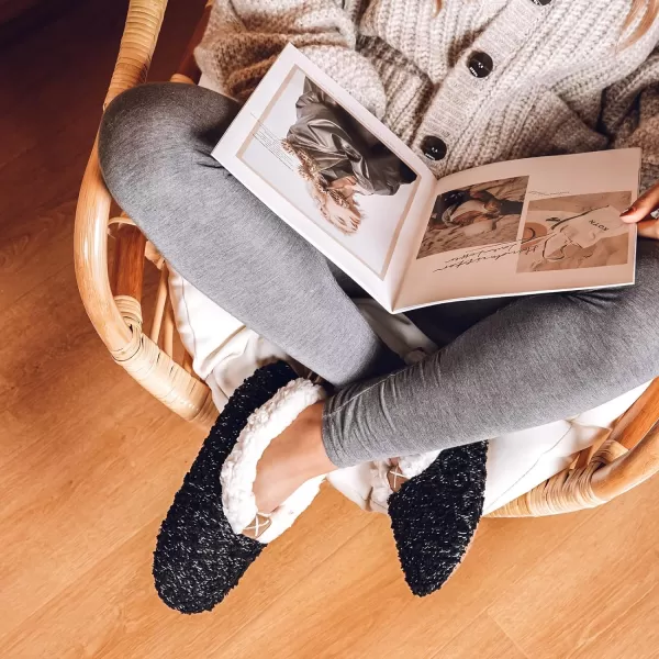 HomeTop Women's Soft Wheat hair Slipper Socks with Tweed Design