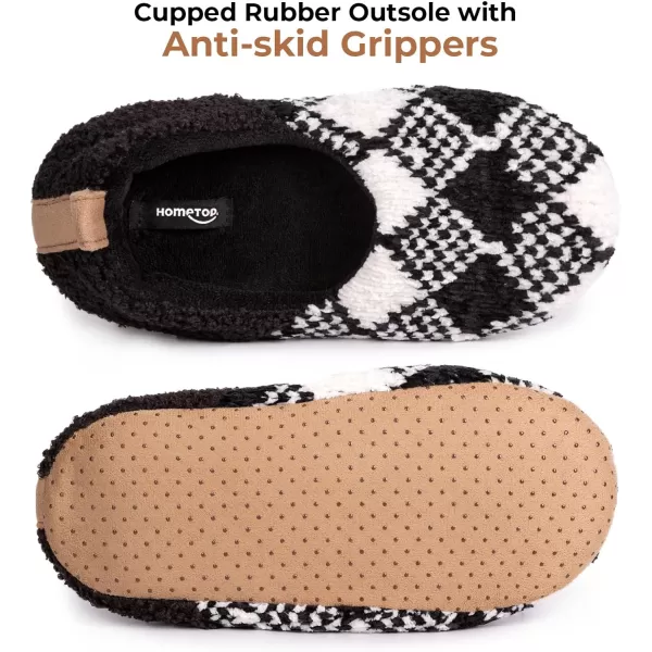 HomeTop Women's Soft Wheat hair Slipper Socks with Tweed Design