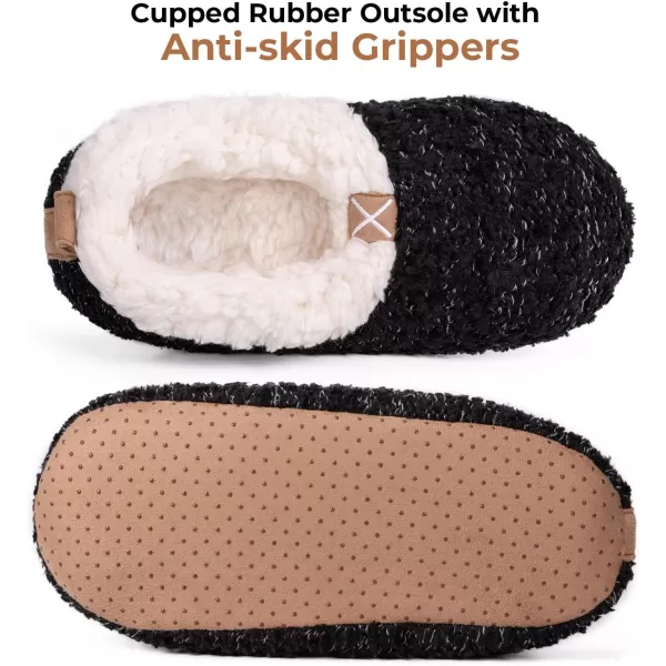 HomeTop Women's Soft Wheat hair Slipper Socks with Tweed Design