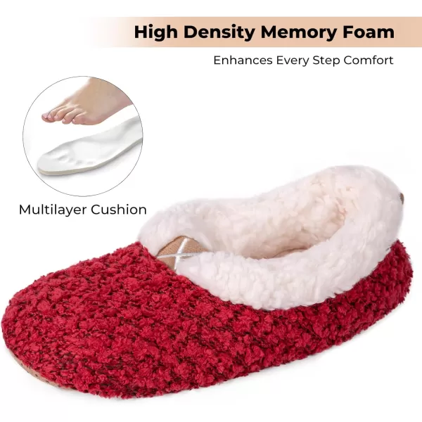 HomeTop Women's Soft Wheat hair Slipper Socks with Tweed Design