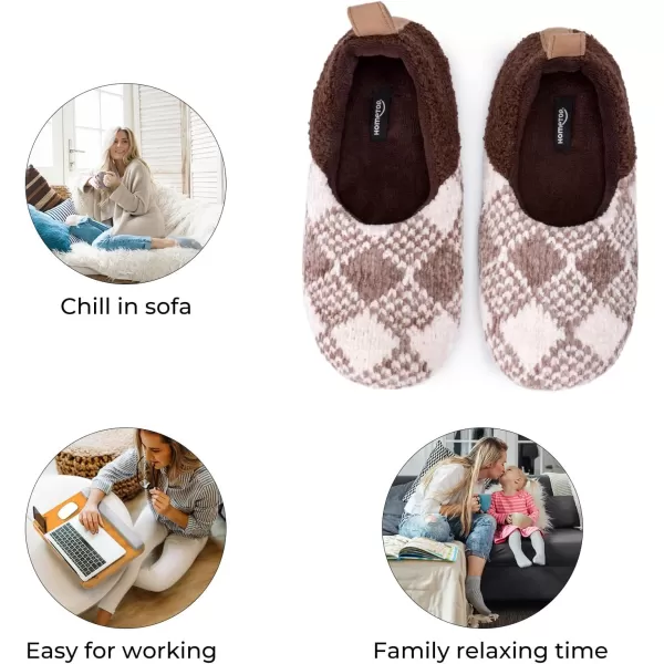 HomeTop Women's Soft Wheat hair Slipper Socks with Tweed Design