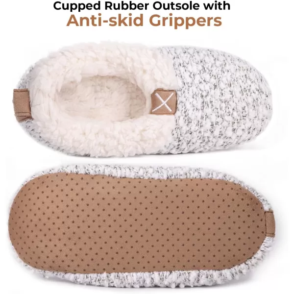 HomeTop Women's Soft Wheat hair Slipper Socks with Tweed Design